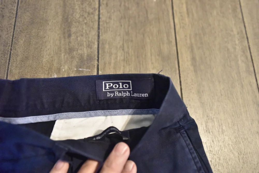 Polo By Ralph Lauren Navy Chino Shorts Size 33 LSC286